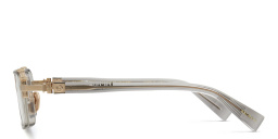 Shop BALMAIN Saint Jean Unisex Rectangle Eyeglasses in Grey online.