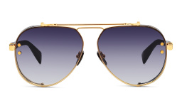 BALMAIN Captaine Unisex Aviator Sunglasses in Gold – Product Photo 1