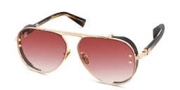Shop BALMAIN Captaine Unisex Aviator Sunglasses in Gold online.