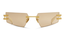 BALMAIN Fixe Unisex Rimless Rectangle Sunglasses in Gold – Product Photo 1