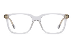 Shop GUCCI Rivets Rectangle Eyeglasses in Grey online.
