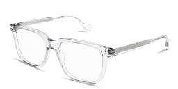 Shop GUCCI Rivets Rectangle Eyeglasses in Clear online.