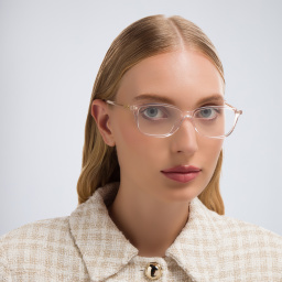 GUCCI Rectangle Eyeglasses in Pink – Product Photo 5