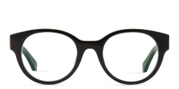 OFF WHITE Unisex Round Eyeglasses in Black – Product Photo 1
