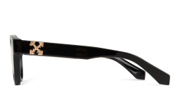 OFF WHITE Unisex Round Eyeglasses in Black – Product Photo 4