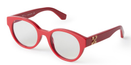 OFF WHITE Unisex Round Eyeglasses in Red – Product Photo 1