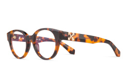 Shop OFF WHITE Unisex Round Eyeglasses in Tortoise online.