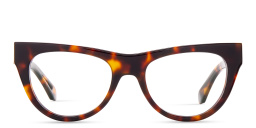 Shop OFF WHITE Unisex Cat-Eye Eyeglasses in Havana online.