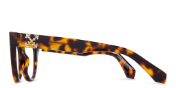 Shop OFF WHITE Unisex Cat-Eye Eyeglasses in Havana online.