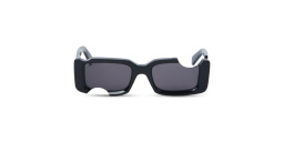 Shop OFF WHITE Cady Unisex Rectangle Sunglasses in Black online.