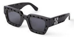 Shop OFF WHITE Mercer Unisex Square Sunglasses in Black online.