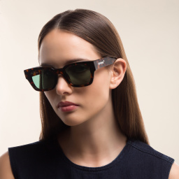 OFF WHITE Zurich Unisex Square Sunglasses in Havana – Product Photo 6