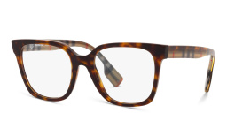 Shop BURBERRY Square Eyeglasses in Dark Havana online.