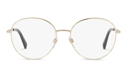 Shop VALENTINO Round Eyeglasses in Gold online.