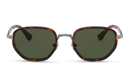 Shop PERSOL Irregular Sunglasses in Havana online.