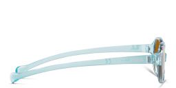 Ray-Ban Junior Kids Oval Sunglasses in Transparent Light Blue – Product Photo 3