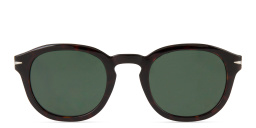 Shop DAVID BECKHAM Timeless Icons Panthos Eyeglasses in Havana online.