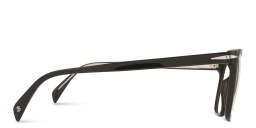 Shop DAVID BECKHAM Wide Rectangle Eyeglasses in Black online.