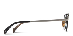 نظارة شمسية بإطار مربع نصف إطار من ديفيد بيكهام بلون أسود روثينيوم - صورة المنتج 3