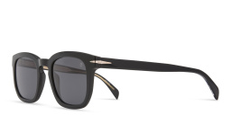 Shop DAVID BECKHAM Rectangle Sunglasses in Black online.
