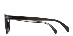 Shop DAVID BECKHAM Rectangle Sunglasses in Black online.