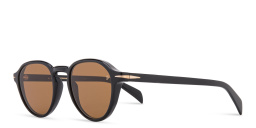 DAVID BECKHAM Round Sunglasses in Black – Product Photo 4