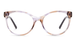 تسوق نظارات طبية ميتال تريم طراز كات آي جيمي تشو بلون أرجواني مخطط أونلاين.