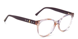 Shop JIMMY CHOO Cat Eye Eyeglasses in Striped Violet online.