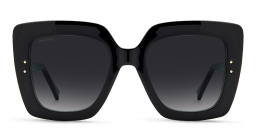 تسوق نظارة شمسية اوري/جي/اس بإطار مربع جيمي تشو بلون أسود أونلاين.