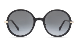 JIMMY CHOO Oversized Round Sunglasses in Black – Product Photo 1
