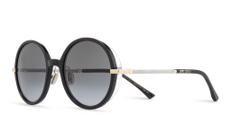 JIMMY CHOO Oversized Round Sunglasses in Black – Product Photo 2