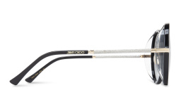 JIMMY CHOO Oversized Round Sunglasses in Black – Product Photo 4