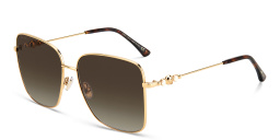 نظارة شمسية هيستر/اس بإطار مربع من جيمي تشو بلون هافان ذهبي - صورة المنتج 4