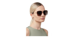 JIMMY CHOO Hester/S Square Sunglasses in Gold Havana – Product Photo 2
