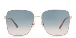 JIMMY CHOO Hester/S Square Sunglasses in Gold Nude – Product Photo 1