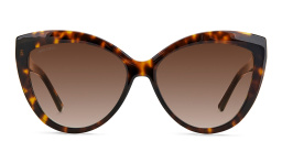 Shop JIMMY CHOO Sinnie/G/S Cat Eye Sunglasses in Havana online.