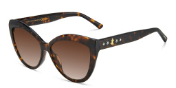 Shop JIMMY CHOO Sinnie/G/S Cat Eye Sunglasses in Havana online.