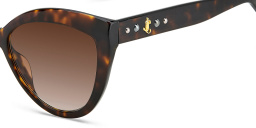 Shop JIMMY CHOO Sinnie/G/S Cat Eye Sunglasses in Havana online.