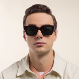 Shop OFF WHITE Unisex Square Sunglasses in Havana online.