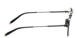 AKONI Calisto Unisex Aviator Eyeglasses in Black – Product Photo 3