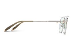 Shop AKONI Europa Unisex Square Eyeglasses in Grey online.