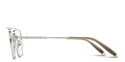 Shop AKONI Europa Unisex Square Eyeglasses in Grey online.