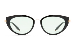 AKONI Athena Cat Eye Eyeglasses in Black – Product Photo 1