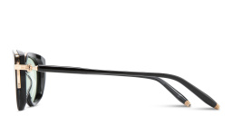AKONI Athena Cat Eye Eyeglasses in Black – Product Photo 4