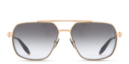 AKONI Pathfinder Rectangle Sunglasses in Gold – Product Photo 1