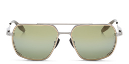 AKONI Pathfinder Rectangle Sunglasses in Gold – Product Photo 1