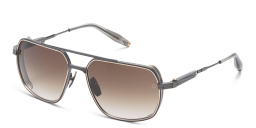 AKONI Pathfinder Rectangle Sunglasses in Black – Product Photo 2