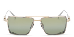 AKONI Sprint-A Unisex Square Sunglasses in Gold – Product Photo 1