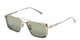 AKONI Sprint-A Unisex Square Sunglasses in Gold – Product Photo 2