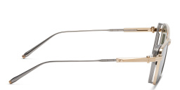 AKONI Sprint-A Unisex Square Sunglasses in Gold – Product Photo 3